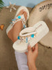 Spring/Summer EVA Platform Wedge Bohemian Beach Slippers, Decoration With Chain And Shell Details For Women, Vacation Holiday,Flip Flops